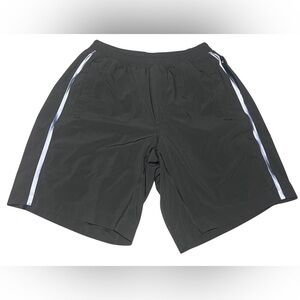 Lululemon Olive Green, Long Size Men's Large Lined Spandex Athletic shorts